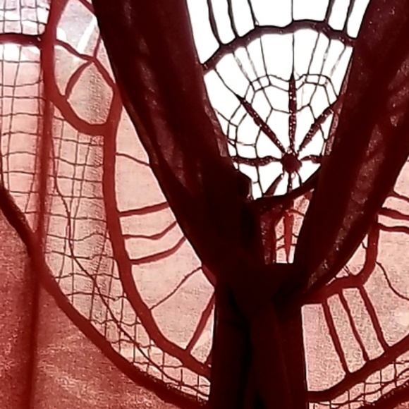 FOREVER 21 Rust Sheer Sleeveless Blouse - Picture 7 of 8